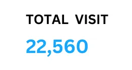 Total visit - 25,000: A numerical representation of the total number of visits, indicating a significant level of engagement.